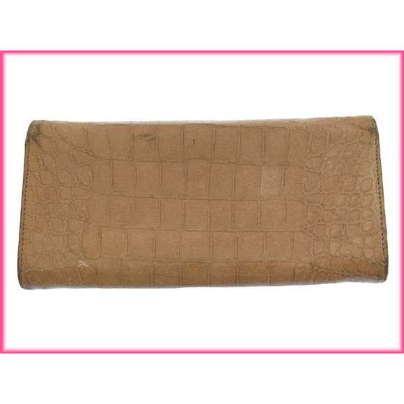 Miu Miu long wallet bi-fcrocodile beige - Picture 2 of 7